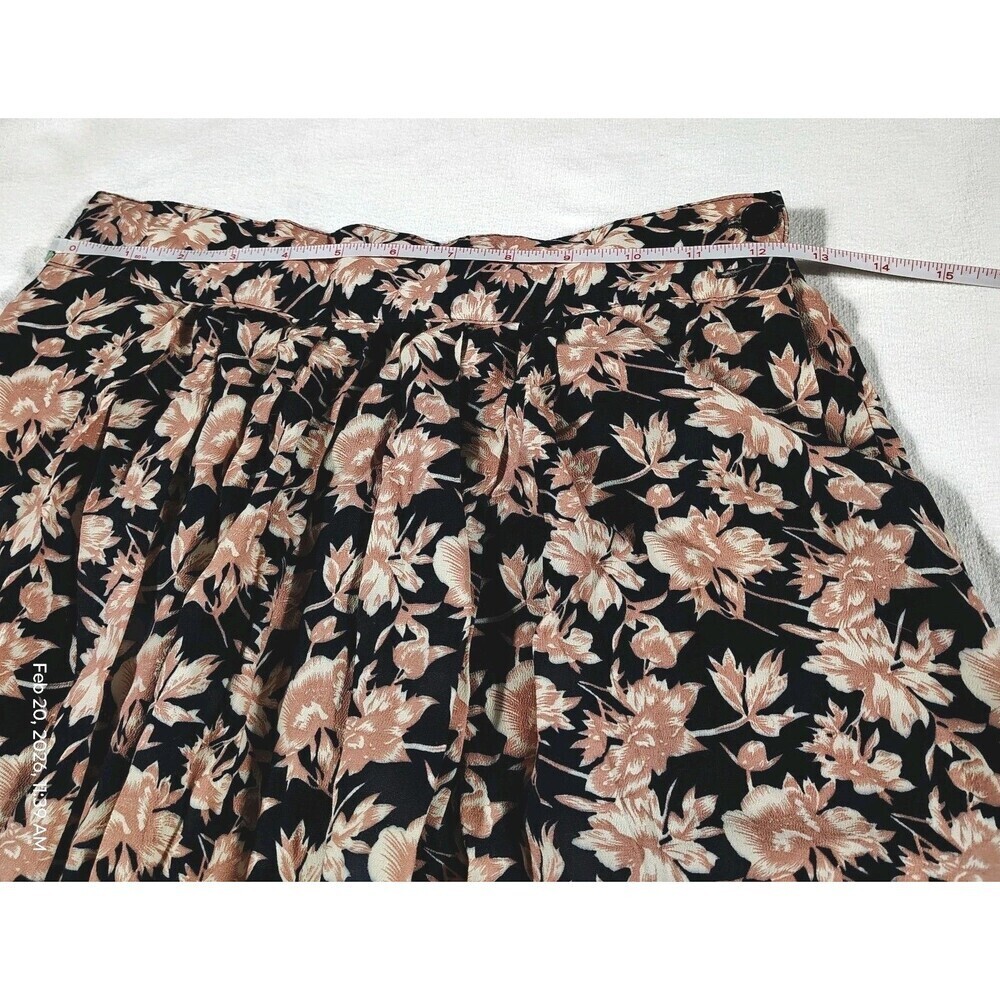 Jones New York Vtg Floral Midi Skirt Size 10 Cottagecore Romantic Soft Feminine - Picture 5 of 7